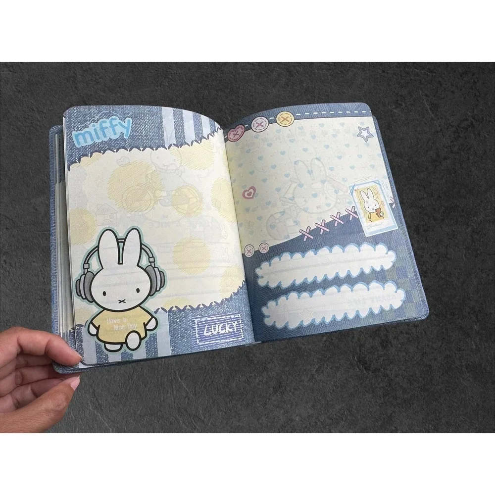 Miffy Blue Denim Style Notebook Journal Dick Bruna Character Stationery New